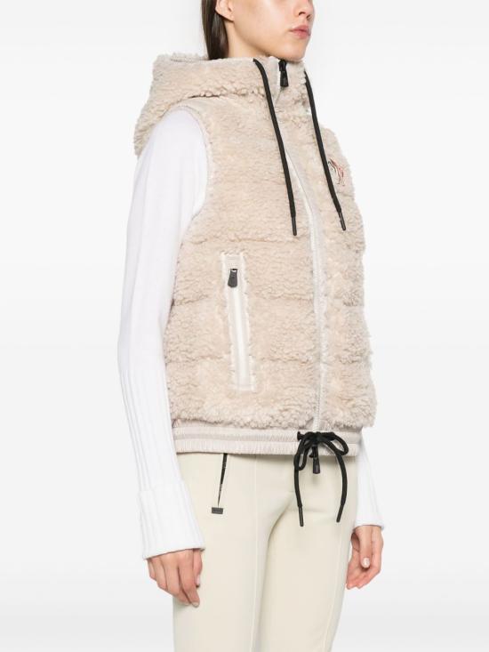 26FW 몽클레어 테디 후드 베스트 L20988G00024899A9 21G BEIGE - MONCLER