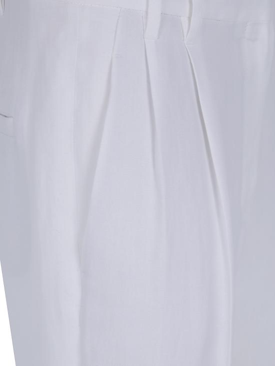  브루넬로 쿠치넬리 스트레이트 팬츠 MH126P8292 C600 WHITE - BRUNELLO CUCINELLI