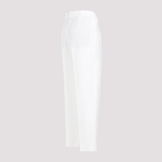  브루넬로 쿠치넬리 스트레이트 팬츠 MH126P8292 C600 WHITE - BRUNELLO CUCINELLI