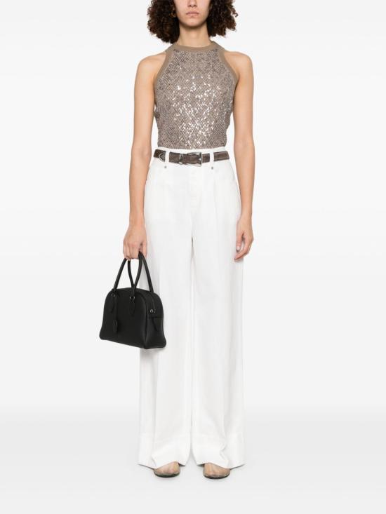  브루넬로 쿠치넬리 스트레이트 팬츠 ML996P5992 C600 WHITE - BRUNELLO CUCINELLI
