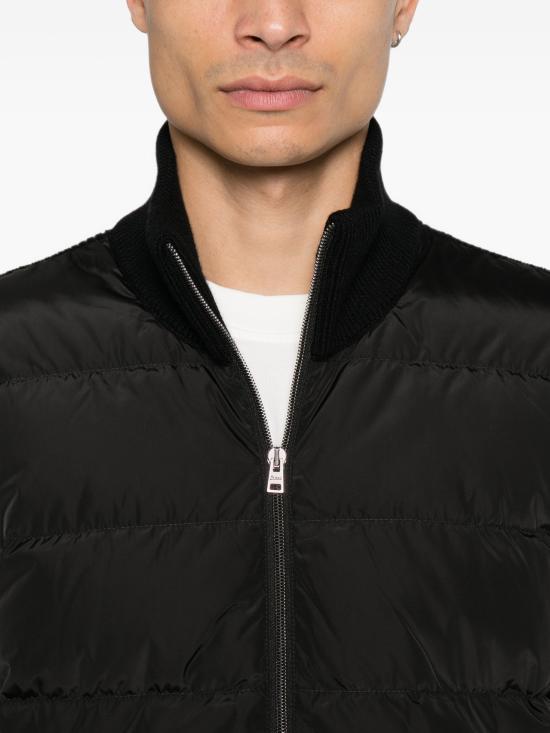 26FW 에르노 와플 니트 패디드 가디건 MP000138U70259 9300 BLACK - HERNO