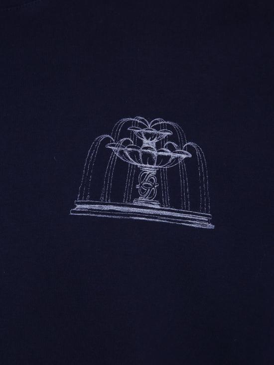 26FW 드롤드무슈 반팔 티셔츠 MTS344CO002 NAVY BLUE - DROLE DE MONSIEUR