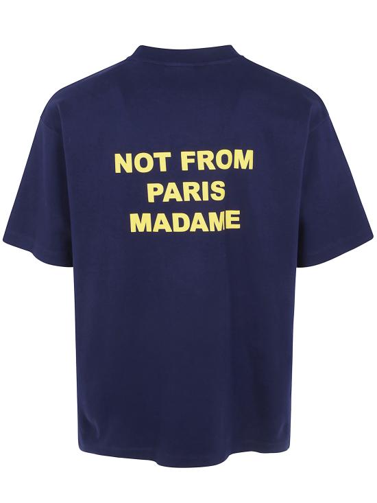 26FW 드롤드무슈 반팔 티셔츠 MTS203CO002 NAVY BLUE - DROLE DE MONSIEUR