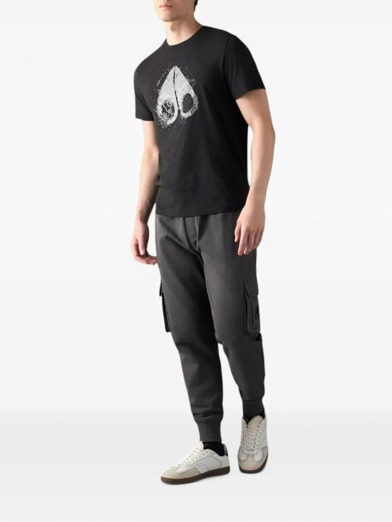 26FW 무스너클 반팔 티셔츠 M36MT711292 BLACK - MOOSE KNUCKLES