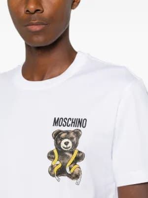 26FW 모스키노 반팔 티셔츠 262ZZ07211001 WHITE - MOSCHINO