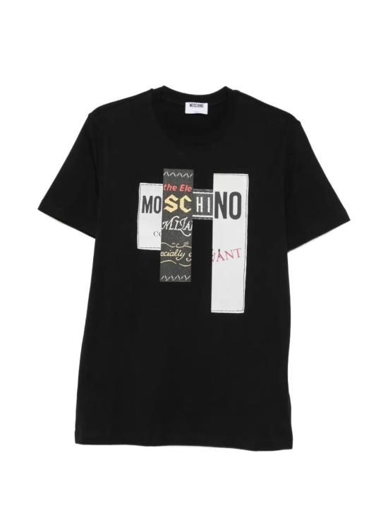 26FW 모스키노 반팔 티셔츠 262ZZ07311555 BLACK