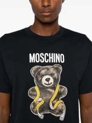 26FW 모스키노 반팔 티셔츠 262ZZZ07101510 BLACK - MOSCHINO
