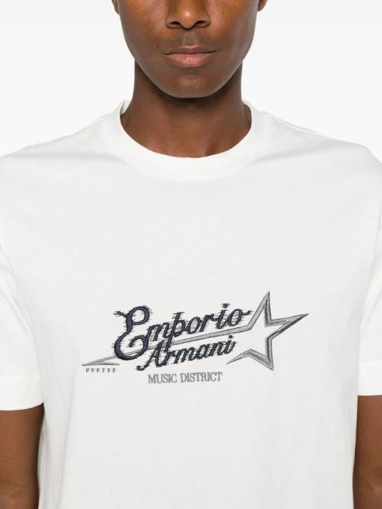 26FW 엠포리오 아르마니 반팔 티셔츠 EM006809AF13715U0 WHITE - EMPORIO ARMANI
