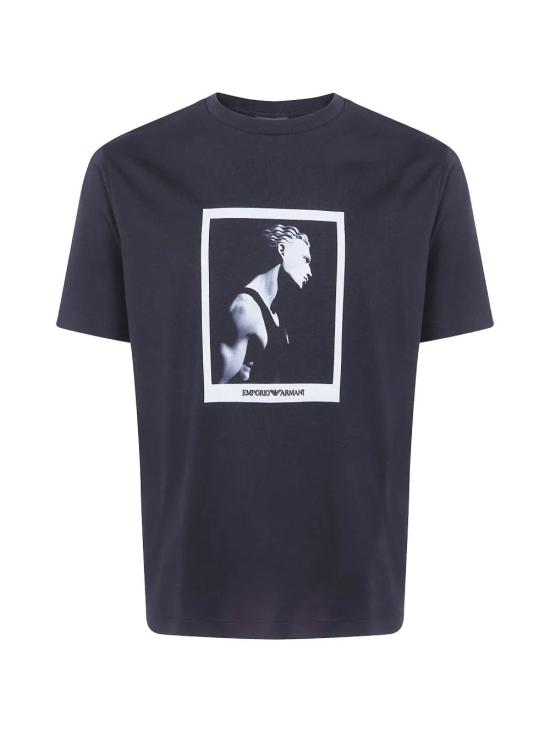26FW 엠포리오 아르마니 반팔 티셔츠 EM006931AF23082 BLACK