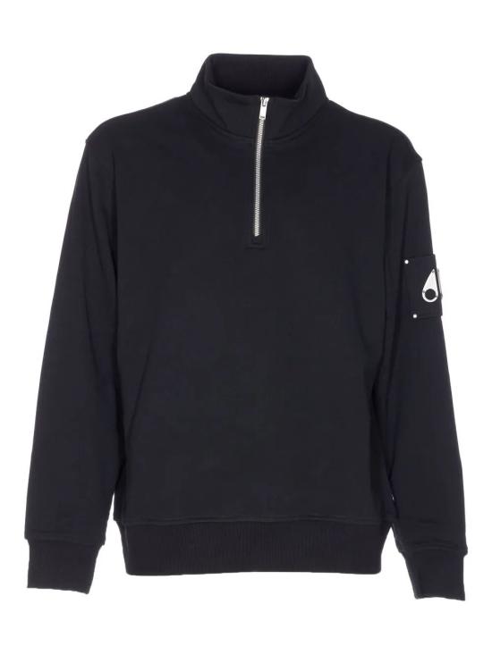 26FW 무스너클 하츠필드 하프집업 스웨트 셔츠 M35MS613292 BLACK