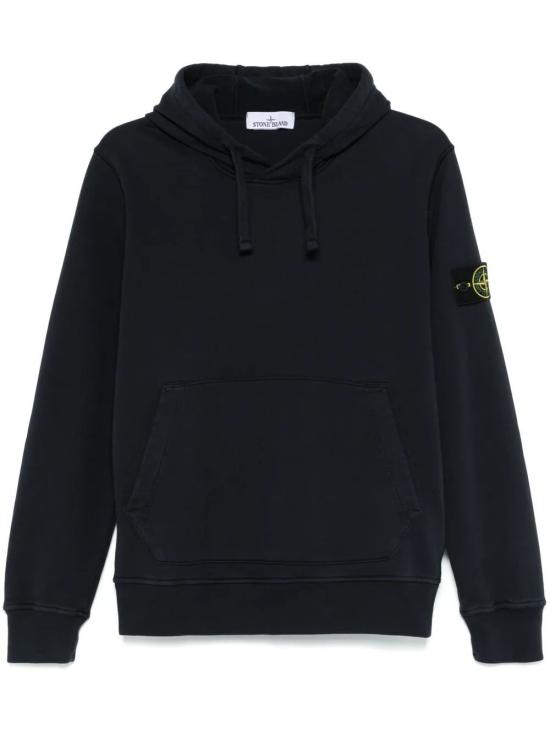 26FW 스톤 아일랜드 오가닉 코튼 플리스 레귤러핏 후드 스웨트셔츠 6100062S0051V0020 NAVYBLUE