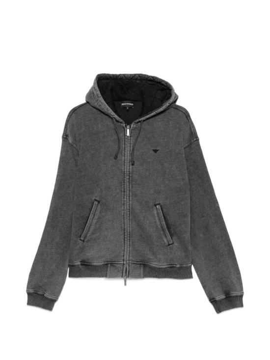 26FW 엠포리오 아르마니 후드 티셔츠 EM006409AF27349U GRAY