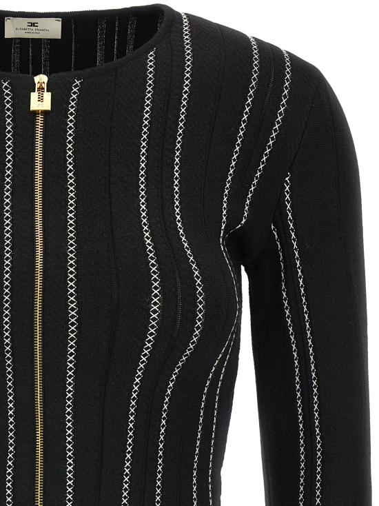 26FW 엘리자베타프랜치 가디건 MK38Q67E2685 Black - ELISABETTA FRANCHI
