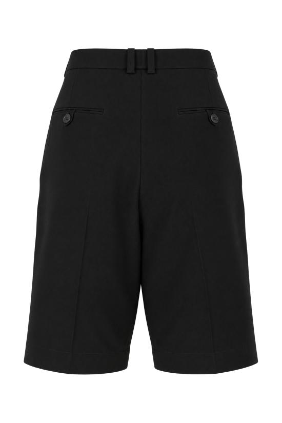 26FW 생로랑 개버딘 버뮤다 쇼츠 A000BDY7E63 1000 NOIR - SAINT LAURENT
