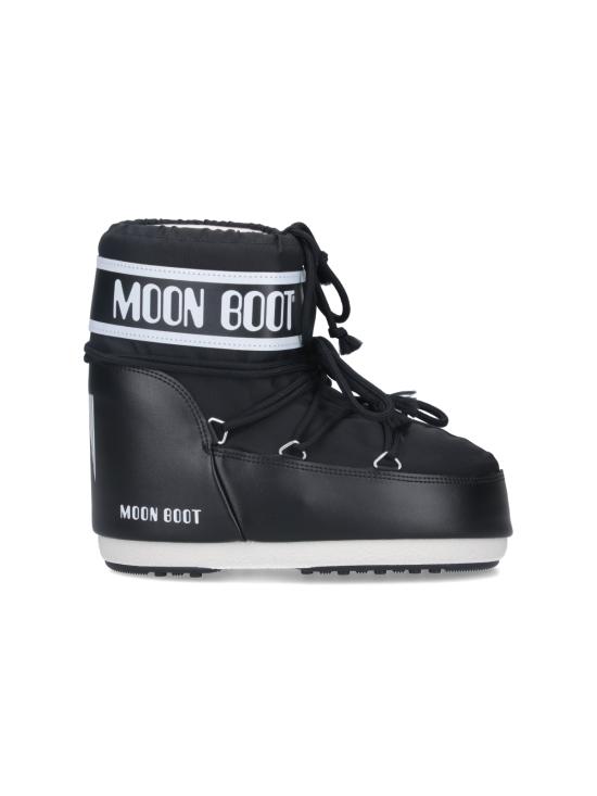 26FW 문부츠 아이콘 나일론 로우 부츠 80D1409340 N001 BLACK