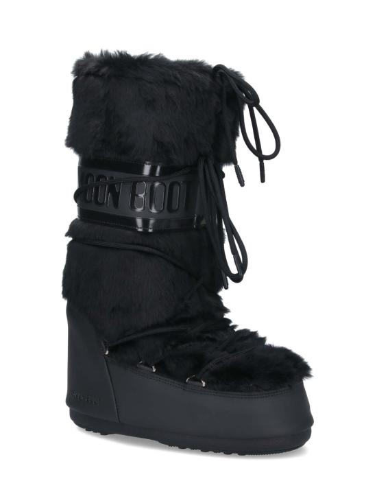 26FW 문부츠 MB 아이콘 폭스 퍼 부츠 80D1408900 N001 BLACK - MOON BOOT