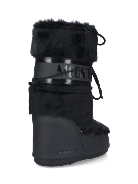 26FW 문부츠 MB 아이콘 폭스 퍼 부츠 80D1408900 N001 BLACK - MOON BOOT
