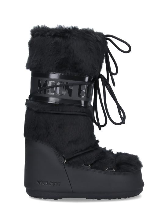 26FW 문부츠 MB 아이콘 폭스 퍼 부츠 80D1408900 N001 BLACK