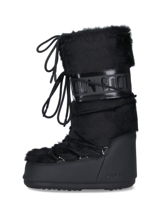 26FW 문부츠 MB 아이콘 폭스 퍼 부츠 80D1408900 N001 BLACK - MOON BOOT