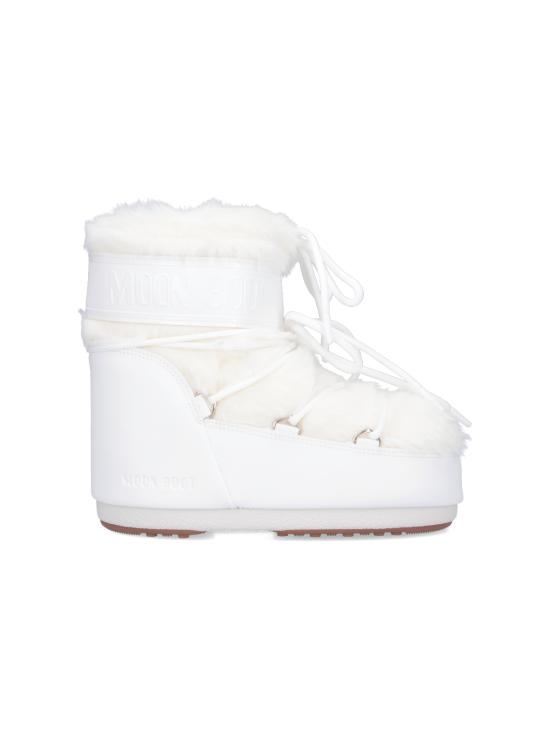 26FW 문부츠 아이콘 나일론 로우 부츠 80D1409390 A002 WHITE