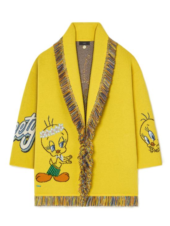 26FW 알라누이 가디건 LWHB064E26KN I022 1840 YELLOW MULTICOLOR