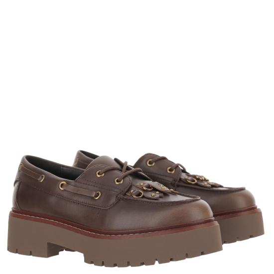 26FW 핑코 플랫 슈즈 SD0561P056L72 Brown - PINKO