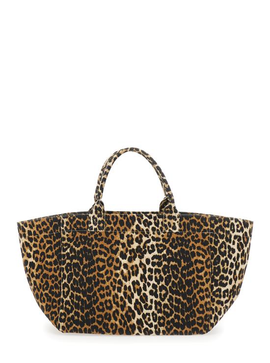 26FW 가니 레오파드 XXL 토트백 A7161 943 BROWN DOM - GANNI