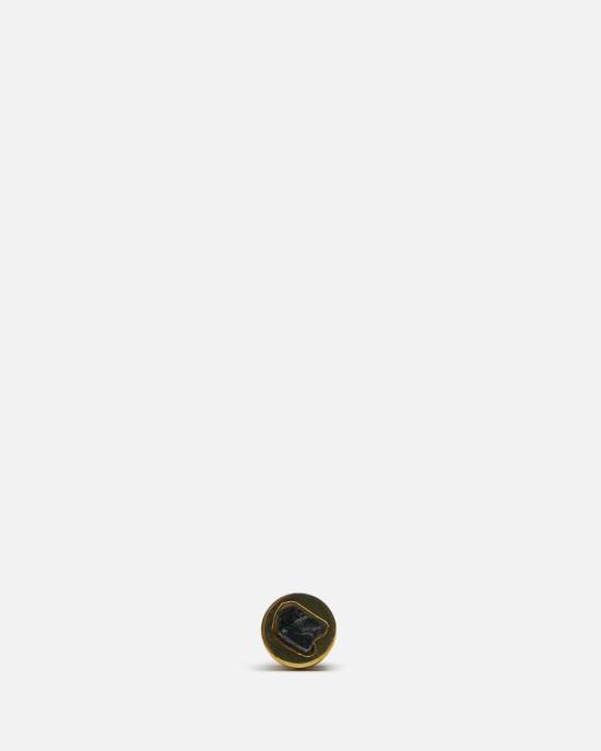  파츠 오브 포 이어링 0.1캐럿 블랙 다이아몬드 조각으로 만든 작은 스터드 귀걸이 4개 부품 / Yga Kfrdia