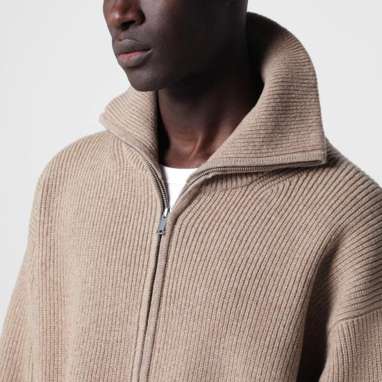 26FW 스튜디오 니콜슨 집업 니트 SANDOSSN1497 Beige - STUDIO NICHOLSON