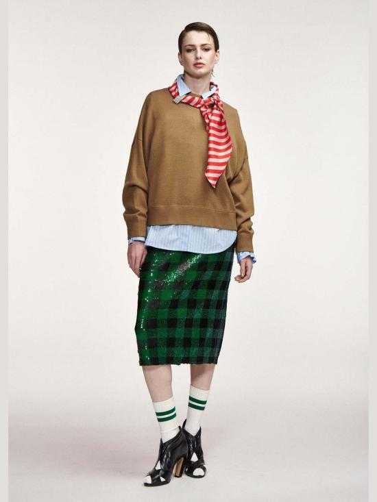  에센셜앤트워프 스웨터 Essentiel 앤트워프 커티스 풀오버 위드 스카프 - ESSENTIEL ANTWERP