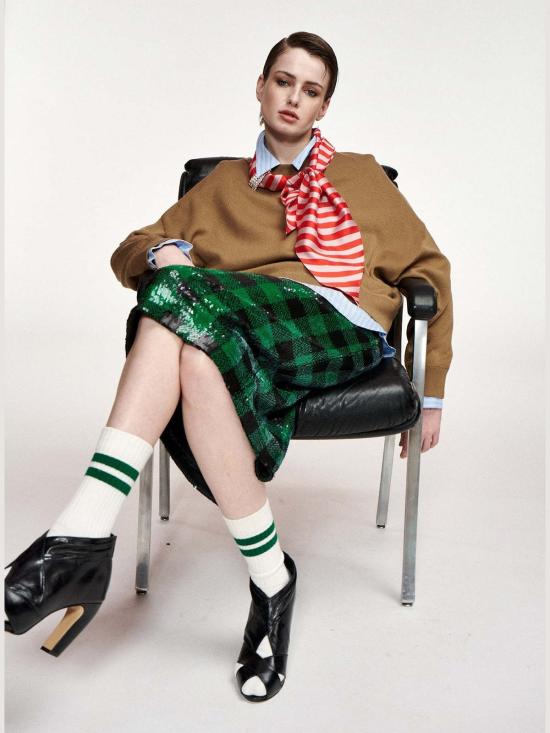  에센셜앤트워프 스웨터 Essentiel 앤트워프 커티스 풀오버 위드 스카프 - ESSENTIEL ANTWERP