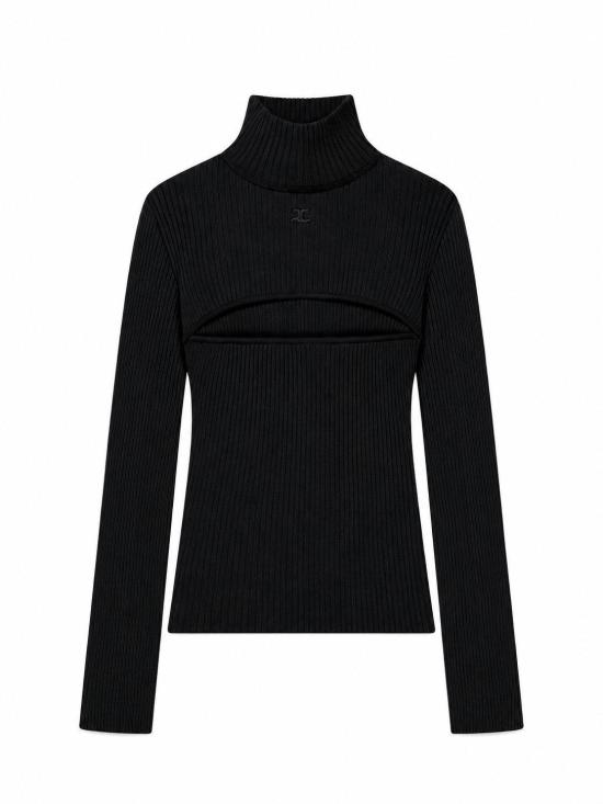 26FW 쿠레쥬 스웨터 326MPU289FI0001 9999 BLACK