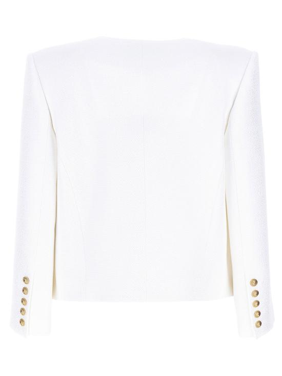  발망 자켓 LDEF1SC225VF210FB WHITE - BALMAIN