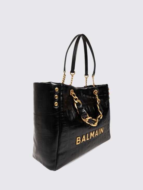 26FW 발망 숄더백 HN1FF827LETF 0PA Black - BALMAIN