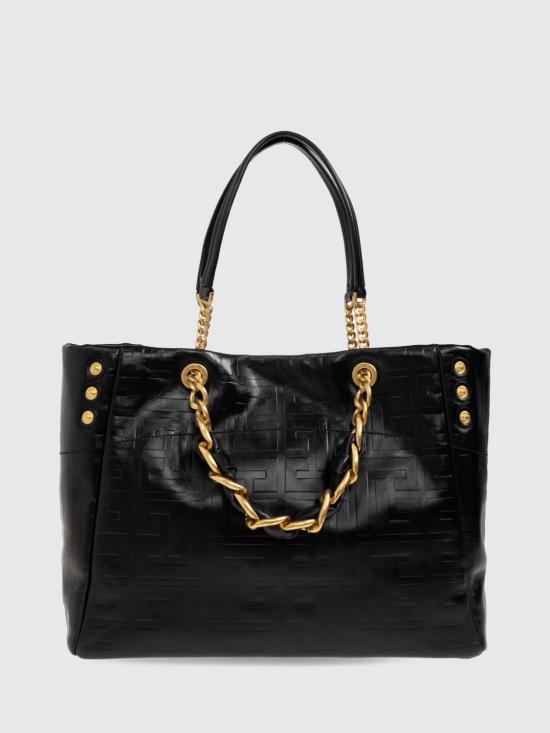 26FW 발망 숄더백 HN1FF827LETF 0PA Black - BALMAIN