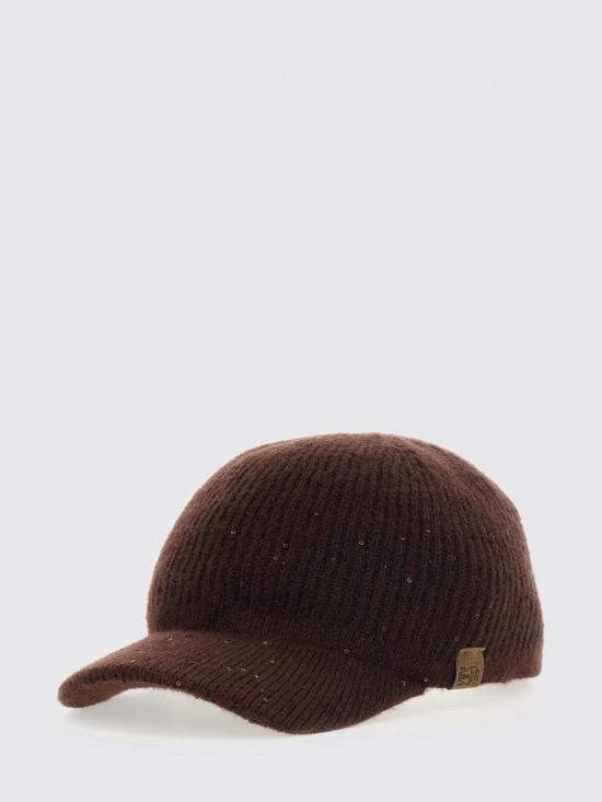 26FW 브루넬로 쿠치넬리 모자 MCAP9A036 C4211 Brown