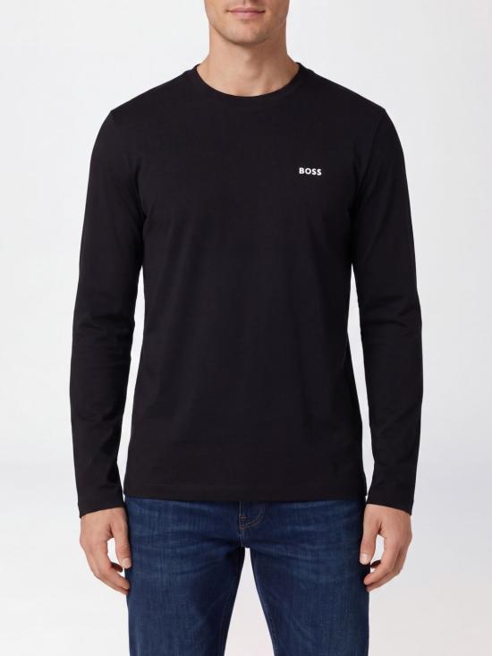 26FW 보스 반팔 티셔츠 50506365 001 Black