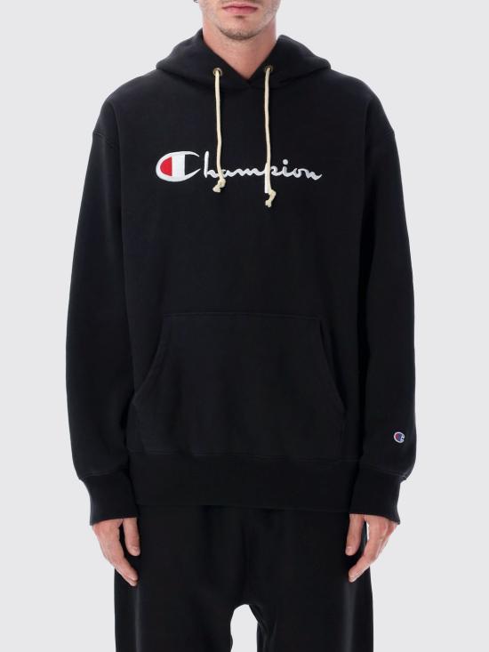 26FW 챔피온 후드 티셔츠 222568 KK001 Black