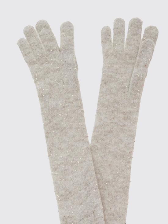26FW 브루넬로 쿠치넬리 장갑 MFA793179 C9984 White - BRUNELLO CUCINELLI