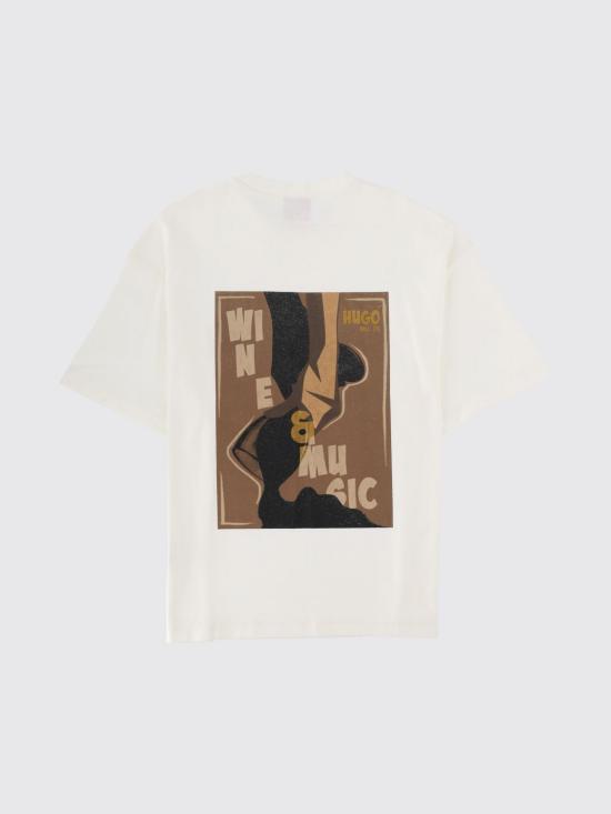 26FW 휴고보스 반팔 티셔츠 50563795 102 Ivory - HUGO BOSS