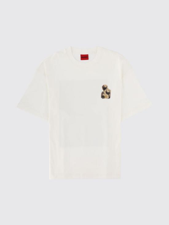 26FW 휴고보스 반팔 티셔츠 50563795 102 Ivory - HUGO BOSS