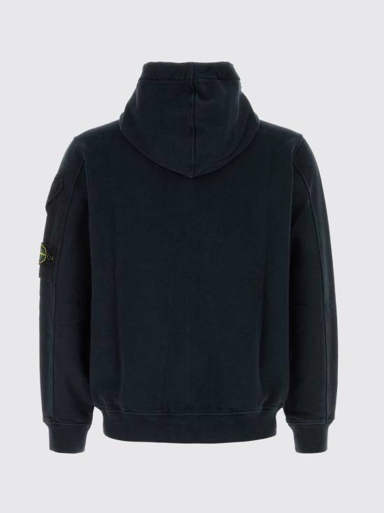 26FW 스톤 아일랜드 코튼 플리스 후드 집업 코튼 플리스 후드 집업 6100016S0A20 V0020 Navy - STONE ISLAND