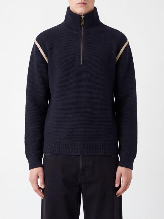 26FW 마르지엘라 엘보우 패치 스웨터 S50HA1072S18147 511 Navy