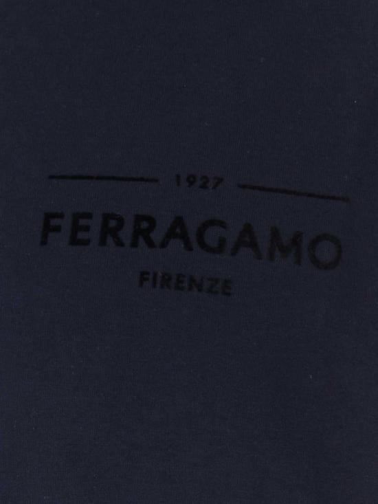26FW 살바토레 페라가모 반팔 티셔츠 145920 796592 Navy - SALVATORE FERRAGAMO