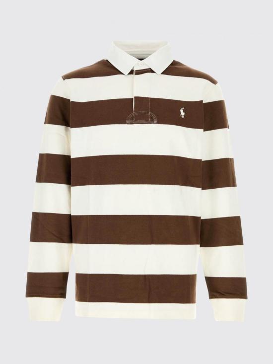 26FW 폴로 랄프로렌 아이코닉 럭비 셔츠 710717116 507 White - POLO RALPH LAUREN