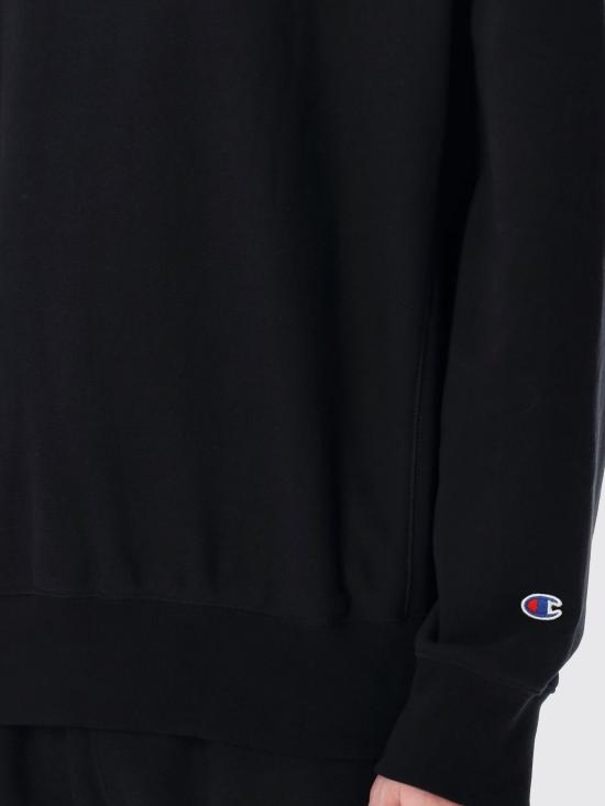 26FW 챔피온 후드 티셔츠 222566 KK001 Black - CHAMPION