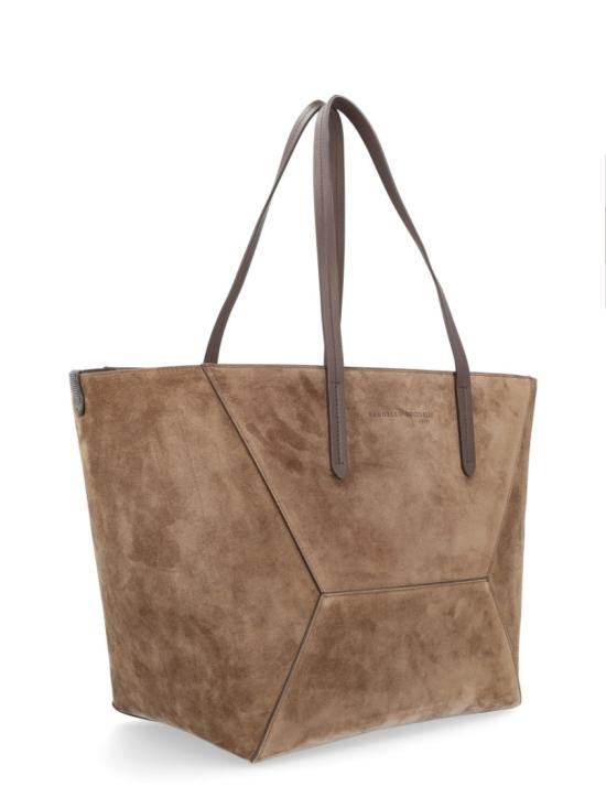  브루넬로 쿠치넬리 토트백 MBDLB2571 C8769 Brown - BRUNELLO CUCINELLI