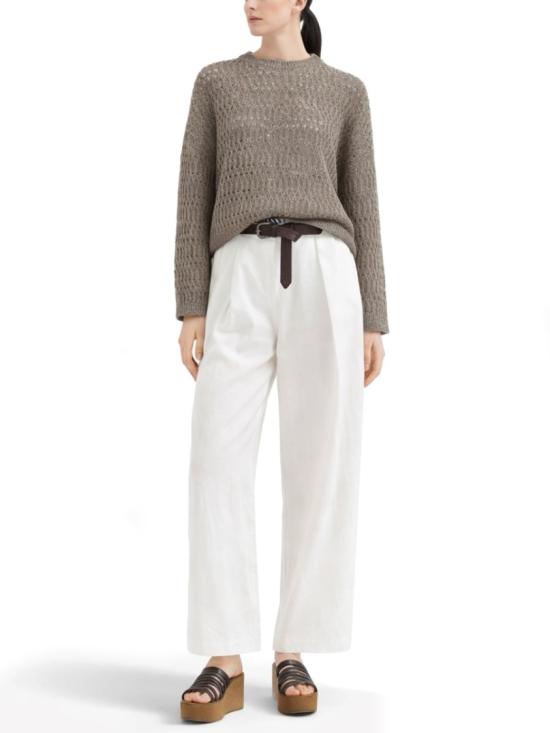  브루넬로 쿠치넬리 니트웨어 MCO564700 C9089 White - BRUNELLO CUCINELLI