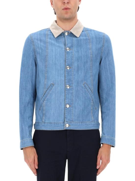  브루넬로 쿠치넬리 데님 블루종 MH2636914 CEH25 Blue - BRUNELLO CUCINELLI