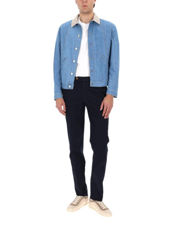  브루넬로 쿠치넬리 데님 블루종 MH2636914 CEH25 Blue - BRUNELLO CUCINELLI